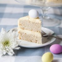 Easter Lemon Sponge Cake (Vegan)