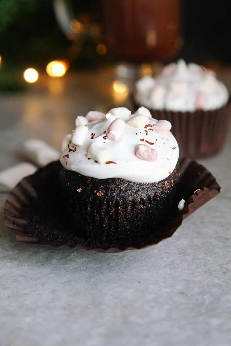 Hot Chocolate Cupcakes | 21 Scrumptious Vegan Recipes to Fight Holiday Excess