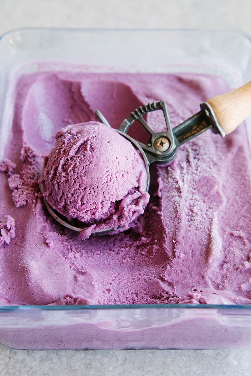 Blueberry Ice Cream (Vegan + Paleo)