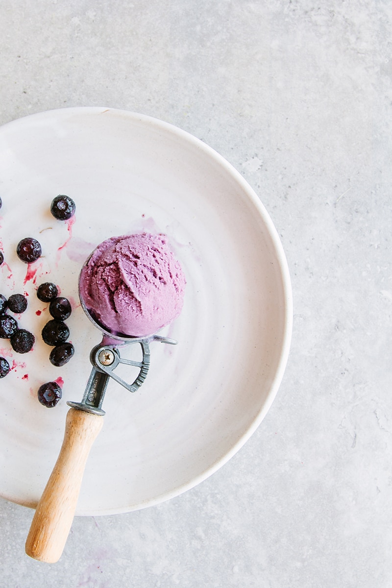 Blueberry Ice Cream (Vegan + Paleo)