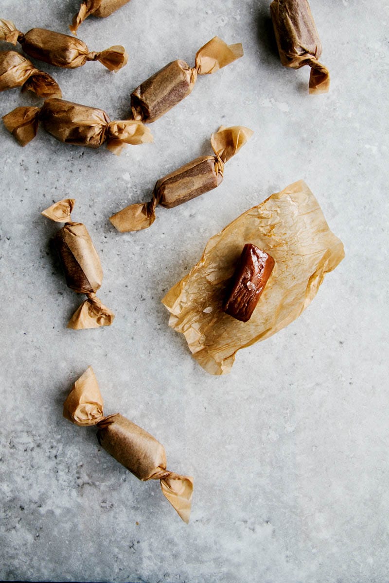 Dairy-free Salted Caramels #vegan #paleo #glutenfree