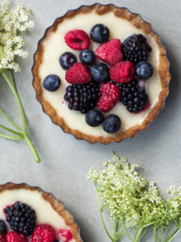 Lemon & Berry Tarts (Vegan + Gluten-free)
