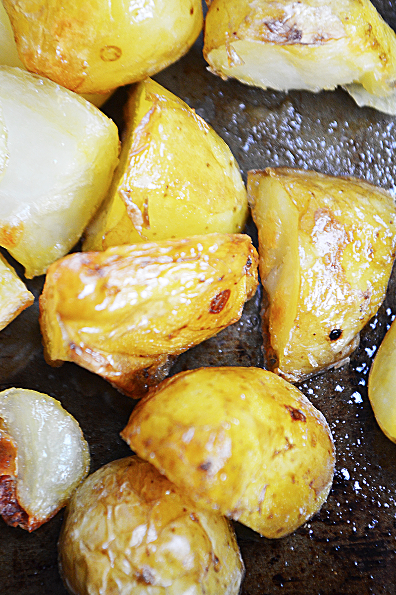 Crispy Garlic & Sea Salt Potatoes