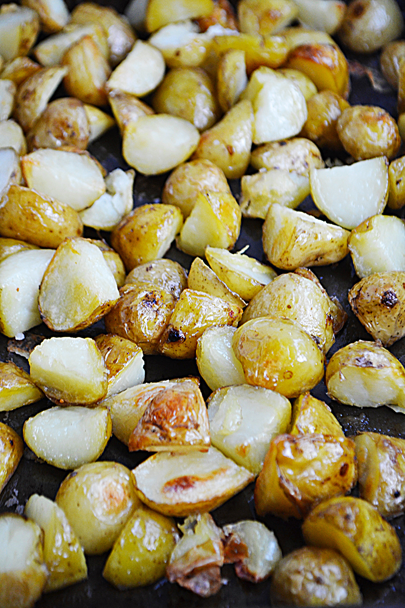 Crispy Garlic & Sea Salt Potatoes