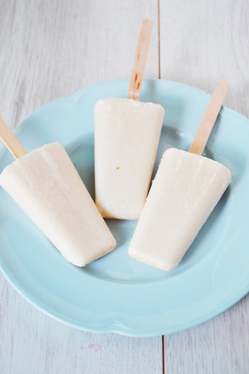 Lychees, Coconut & Lime Popsicles 2
