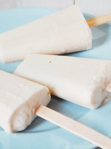 Lychee, Coconut & Lime Popsicles