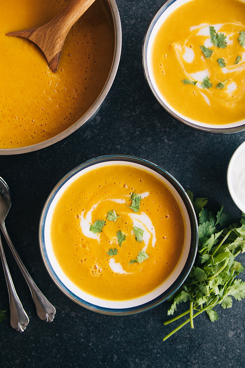 Comforting Spiced Vegetable & Lentil Soup (vegan + gluten-free)