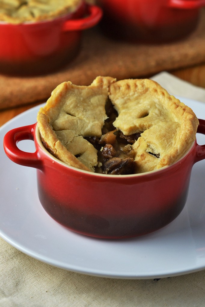 Mushroom, Chestnut & Ale Pie {Vegan}