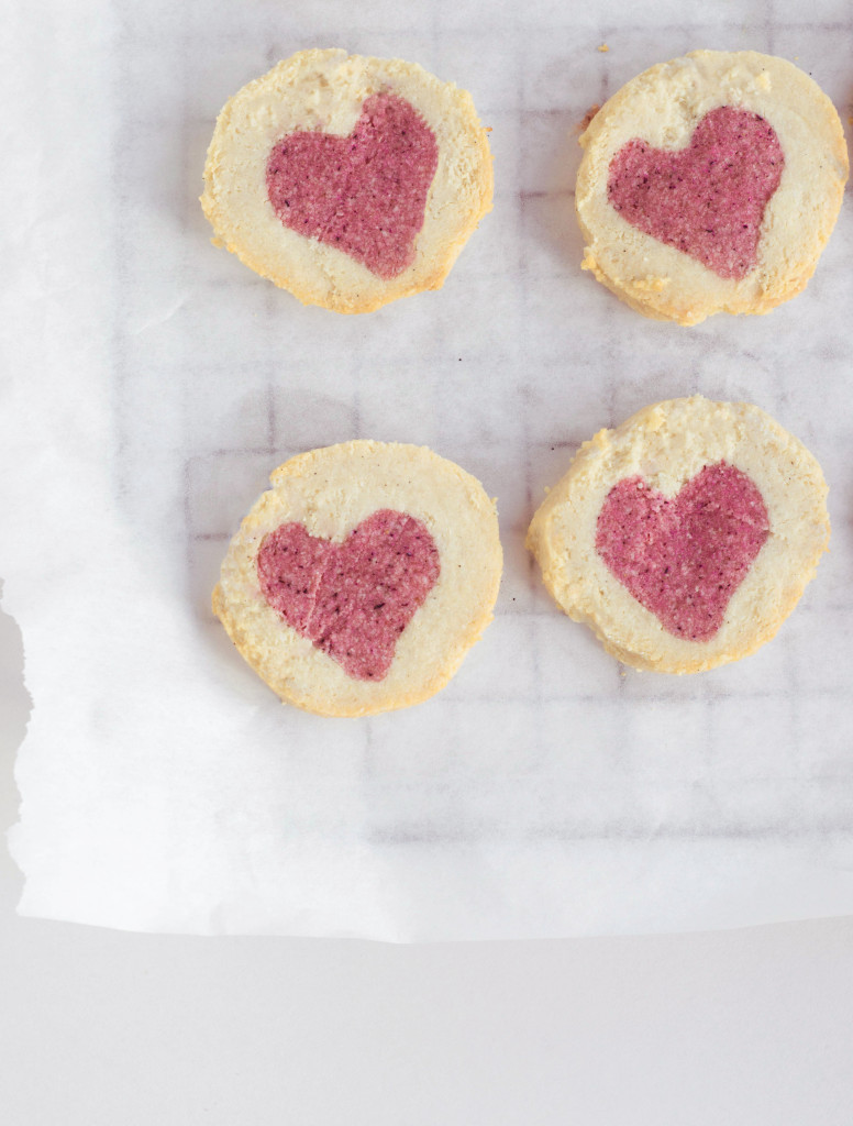 Almond & Rose 'Hidden Heart' Cookies {Gluten-free, Vegan with Raw Option}