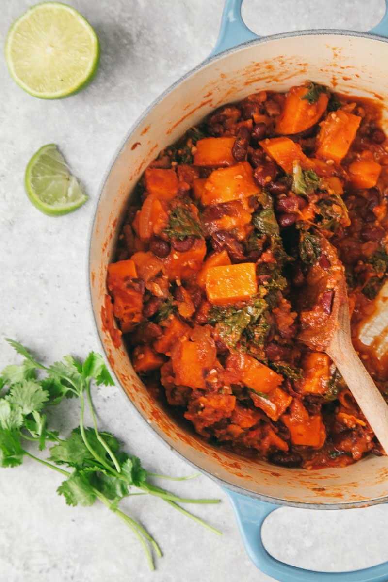 Sweet Potato & Kale Chili #vegan #glutenfree