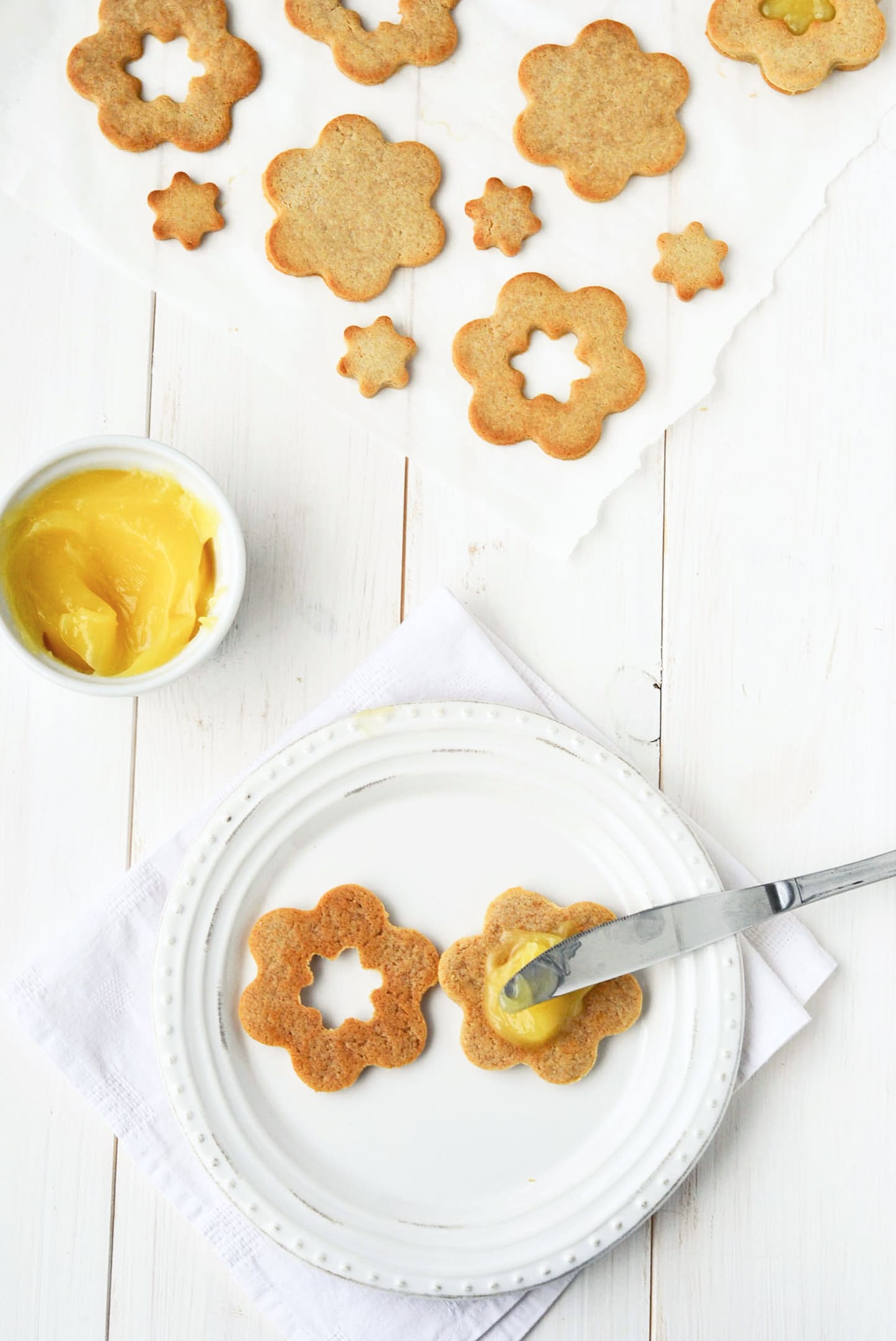 Lemon Curd Sandiwch Cookies {Vegan, Grain-free}