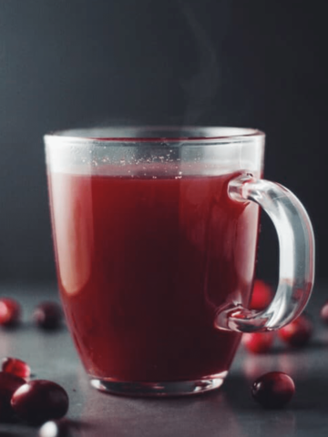Mulled Cranberry Juice with Apple & Pomegranate