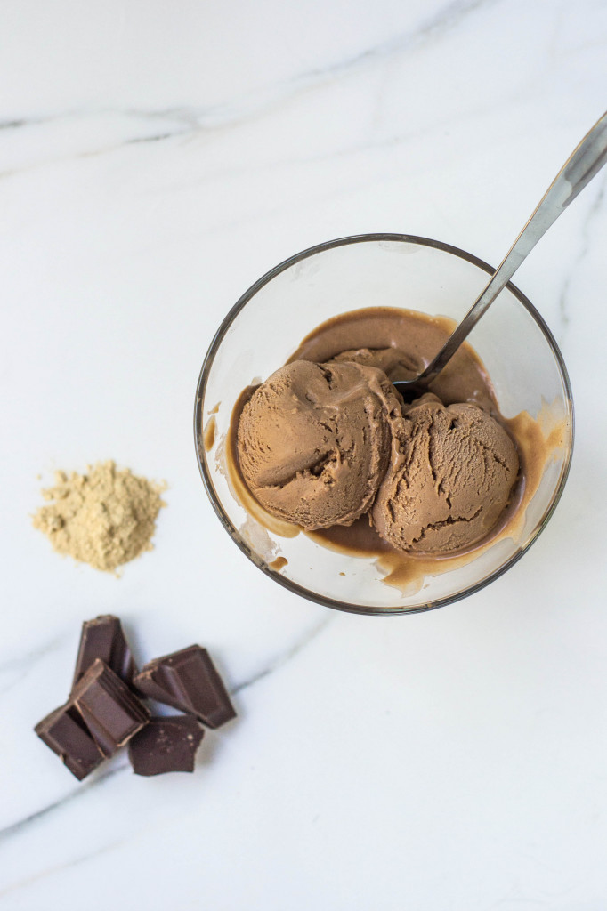 #Vegan Malted Maca Chocolate Ice Cream