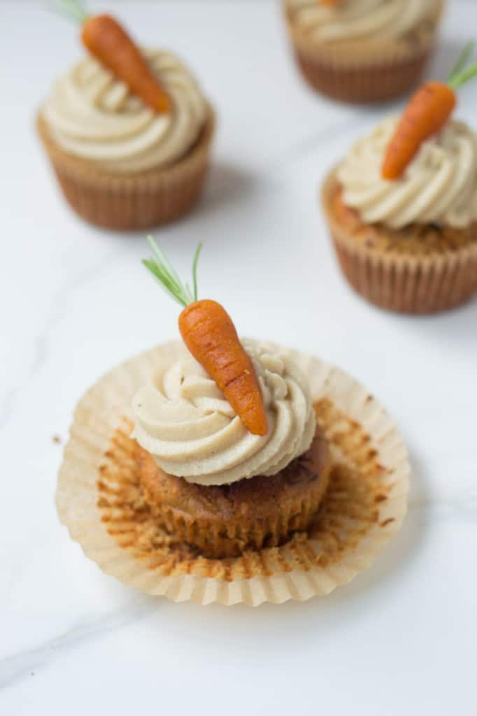 Carrot Cake Cupcakes { #vegan & #glutenfree }