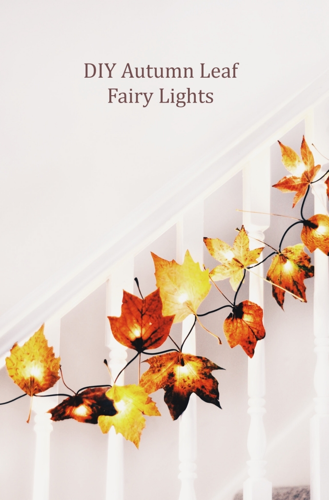 DIY Autumn Leaf Fairy Lights