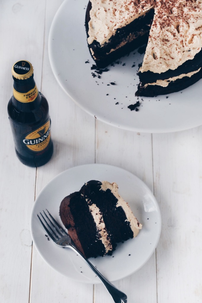Chocolate Guinness Cake with "Baileys" Buttercream Frositng
