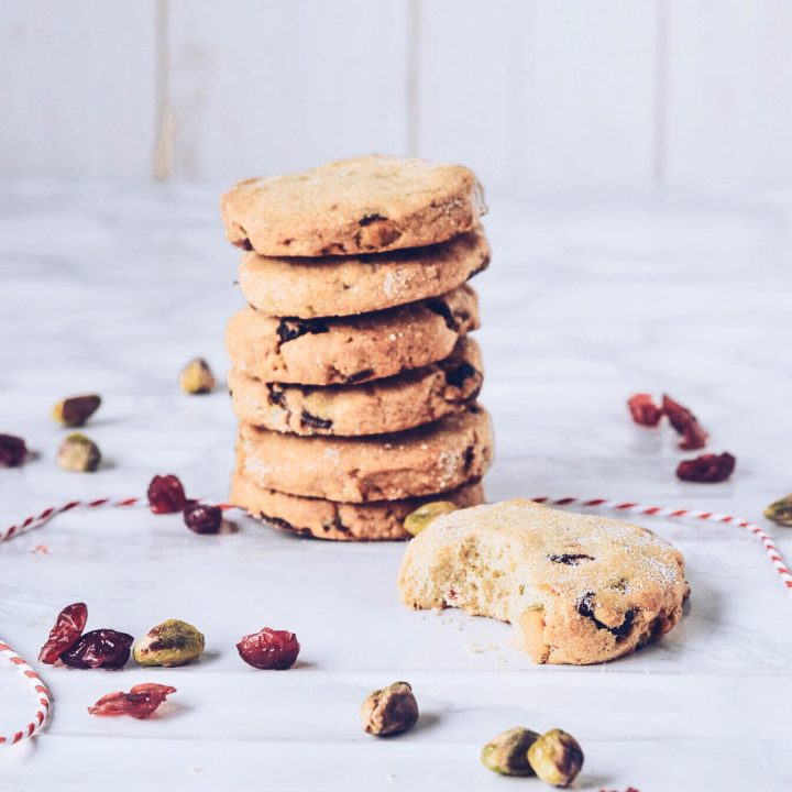 Cranberry, Orange & Pistachio Cookies