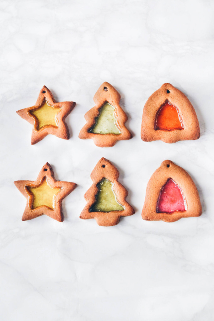 Gingerbread Stained Glass Cookies