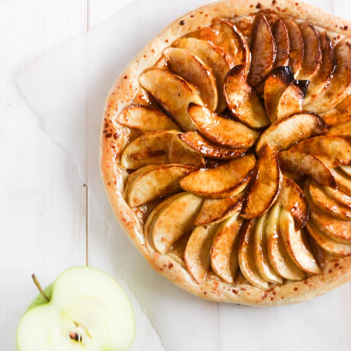 Easy Vegan French Apple Tart - Wallflower Kitchen