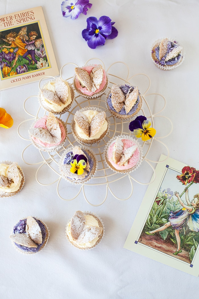 Flower Fairy Cupcakes! #Vegan butterfly cakes inspired by C M Barker's books  |  wallflowergirl.co.uk