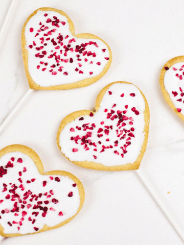 Vegan Cookie Pops for Valentines