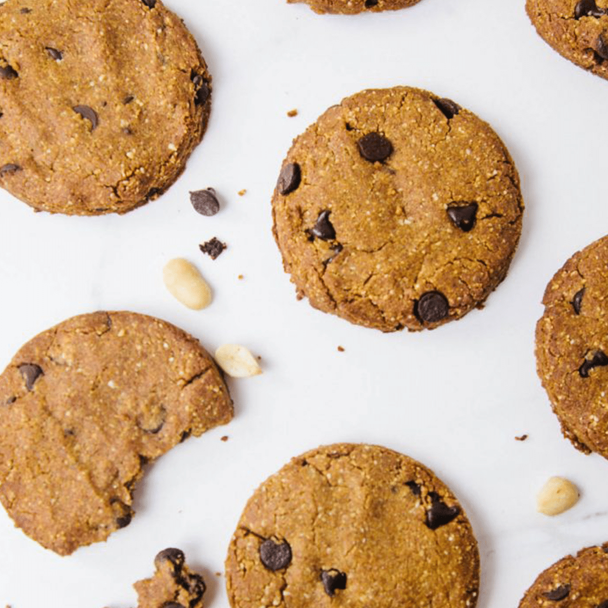 Low Carb Peanut Chocolate Chip Cookies Wallflower Kitchen