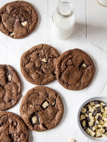 Vegan Triple Chocolate Cookies
