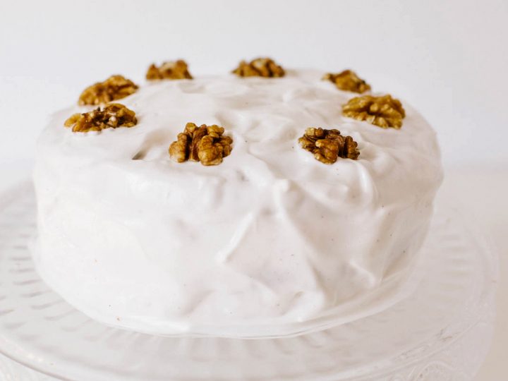 Vegan Frosted Walnut Cake Wallflower Kitchen