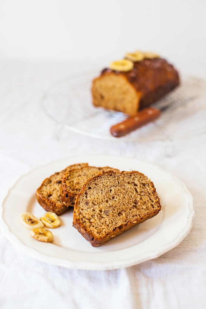 Salted Caramel Banana Bread - #Vegan #Wheatfree and #Fatfree