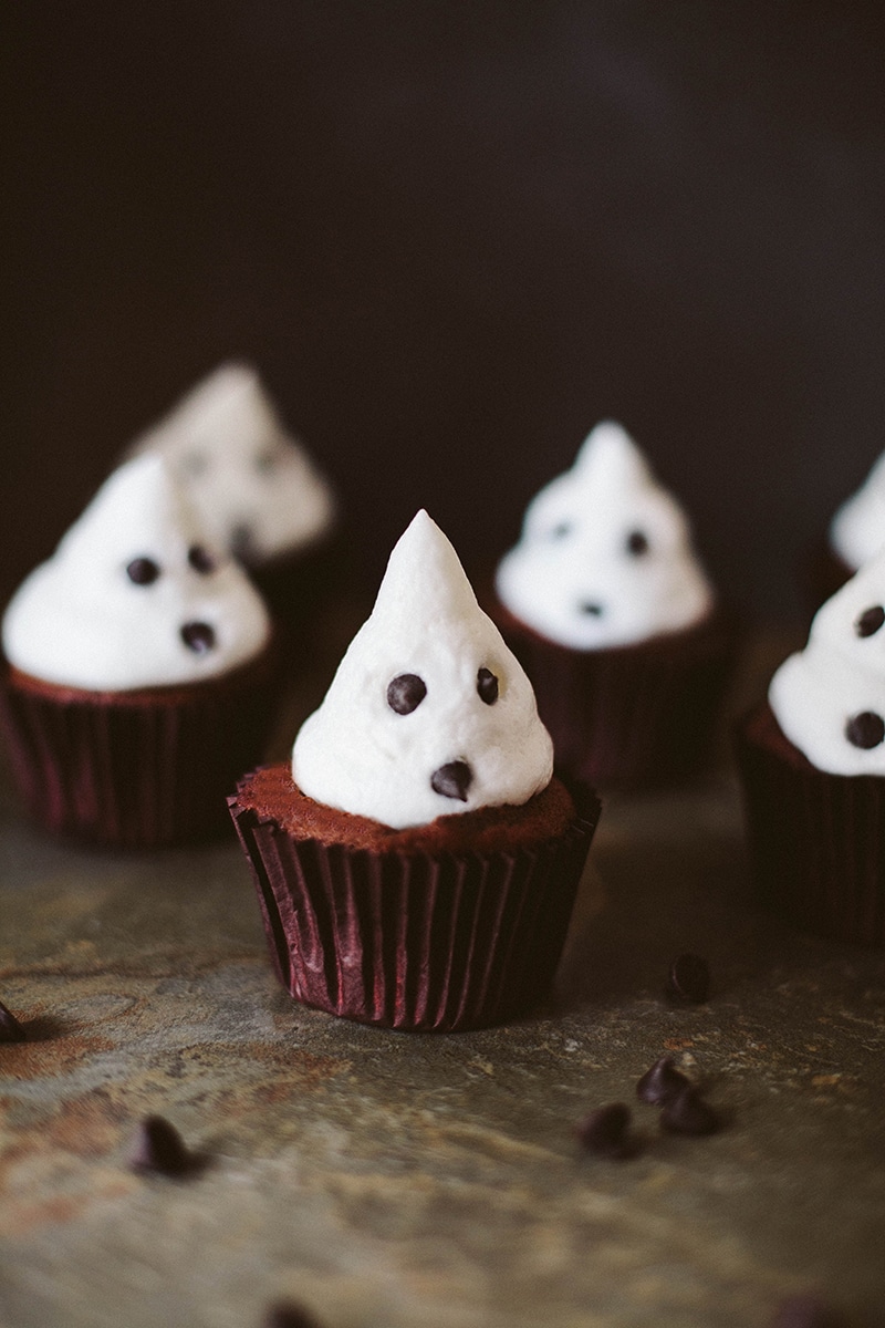 Ghost Cupcakes! (Vegan)