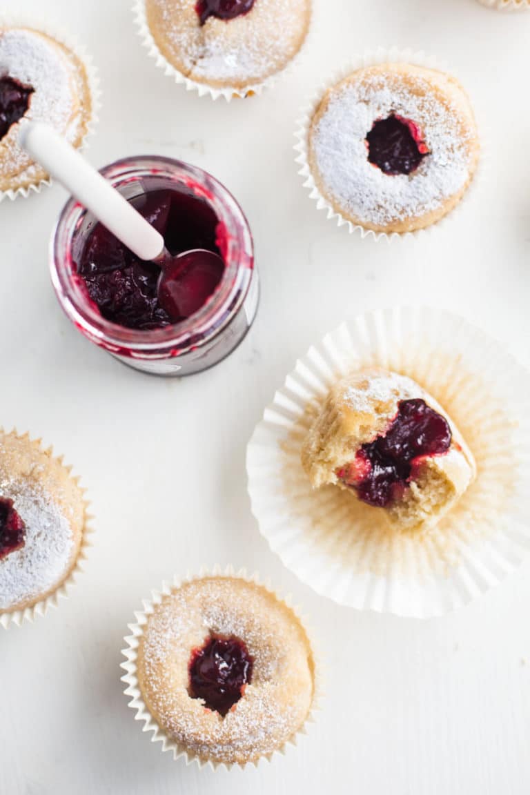 Vegan Jam Donut Cupcakes Wallflower Kitchen