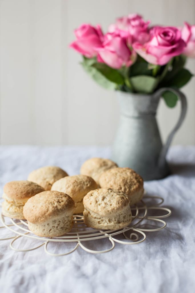 Vegan Rosewater Scones