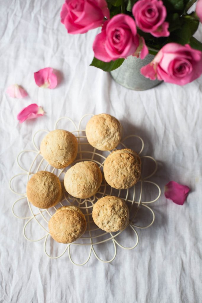 Vegan Rosewater Scones