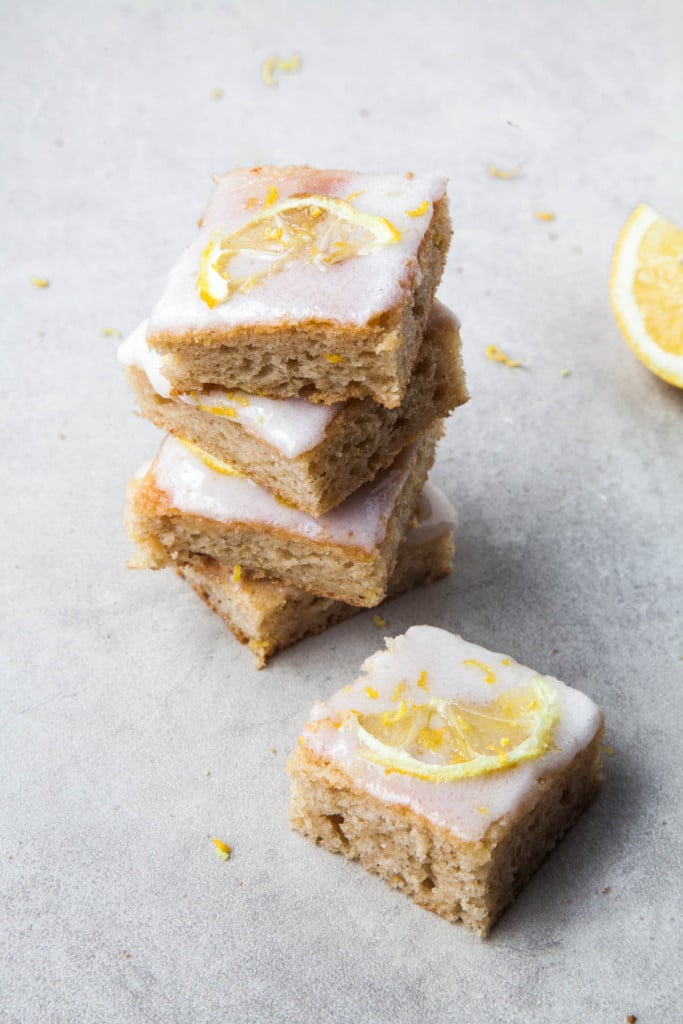 Vegan Lemon Drizzle Bars Wallflower Kitchen