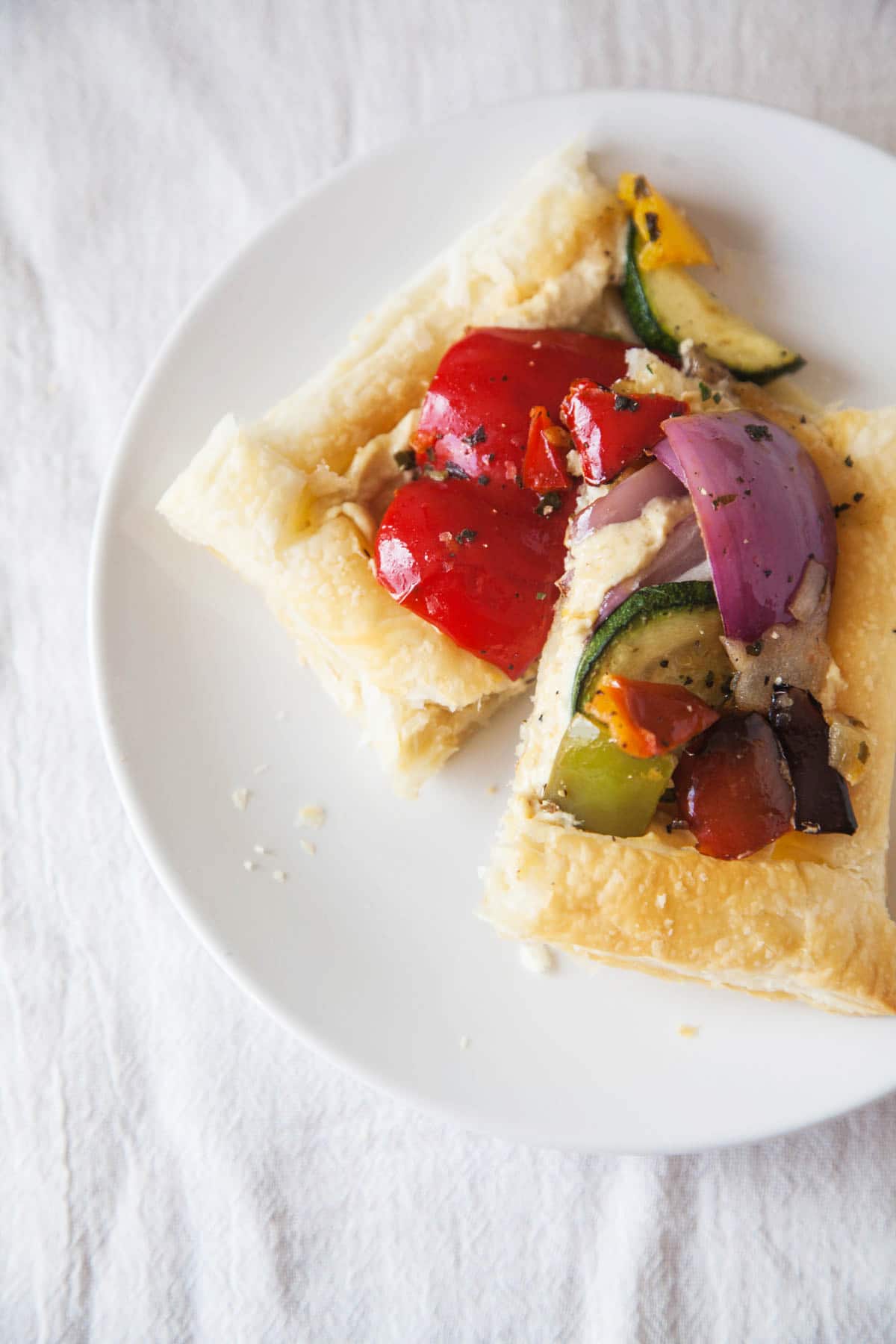 Mediterranean Hummus Tart (Vegan)