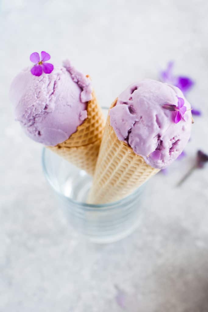 Coconut & Purple Sweet Potato Ice Cream (Vegan)