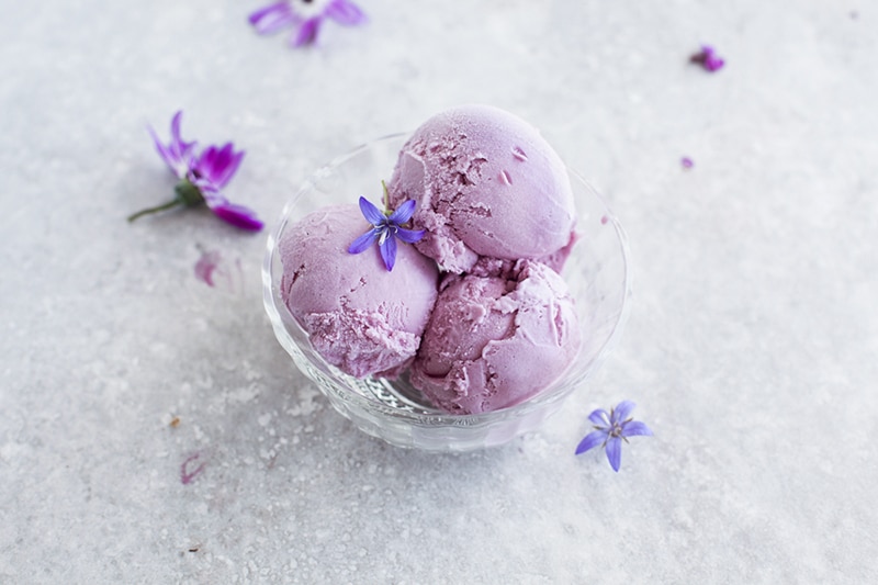 Coconut & Purple Sweet Potato Ice Cream (Vegan)