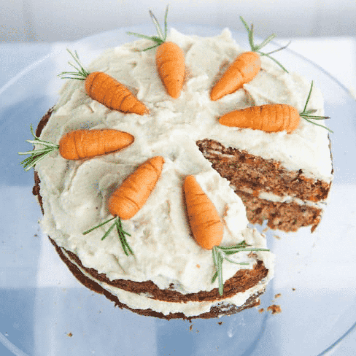 Healthy Vegan Carrot Cake (using white spelt flour)