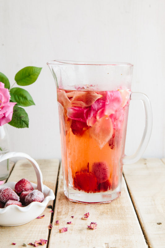 Rose, Lemon & Strawberry Infused Water Wallflower Kitchen