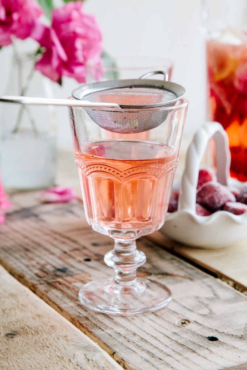 Rose, Lemon & Strawberry Infused Water