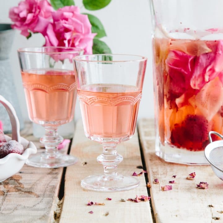 Rose, Lemon & Strawberry Infused Water