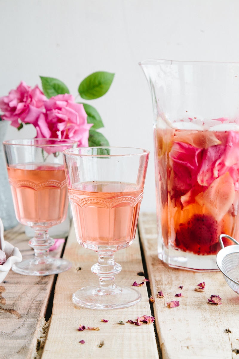 Rose, Lemon & Strawberry Infused Water