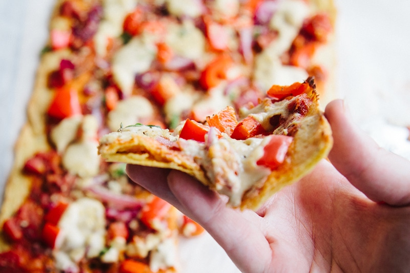 Socca Pizza (Vegan + Grain-free)