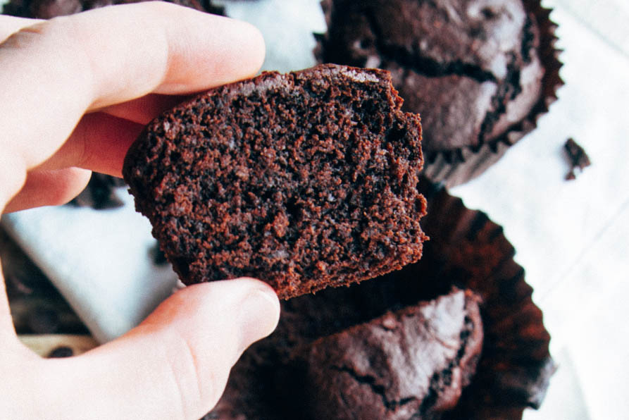 Double Chocolate Buckwheat Muffins (Vegan + Gluten-free)