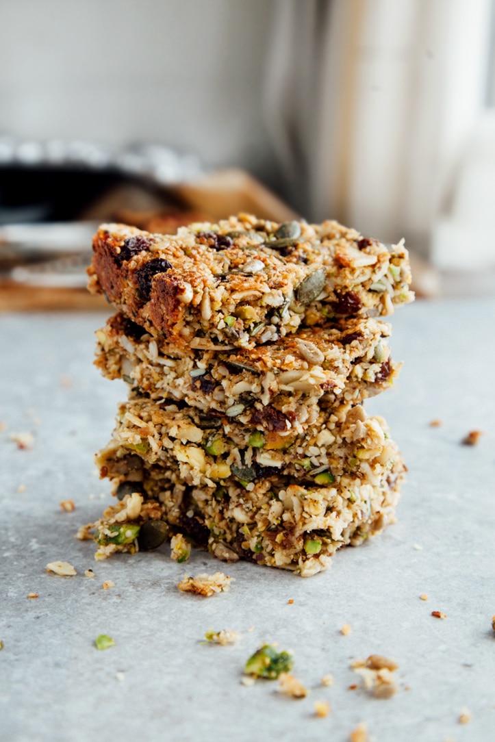 Breakfast Protein Bars (Without Protein Powder) - Wallflower Kitchen