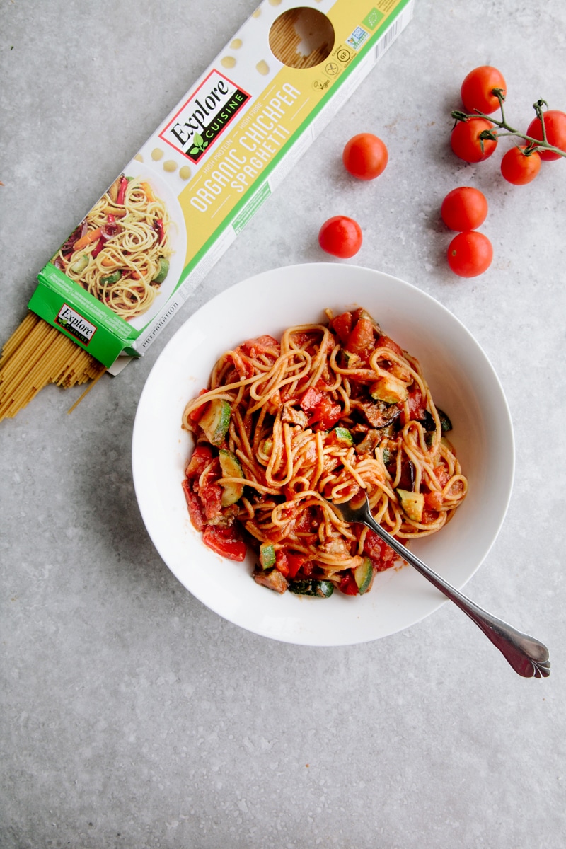 One-Pot Ratatouille Spaghetti (Vegan + GF)