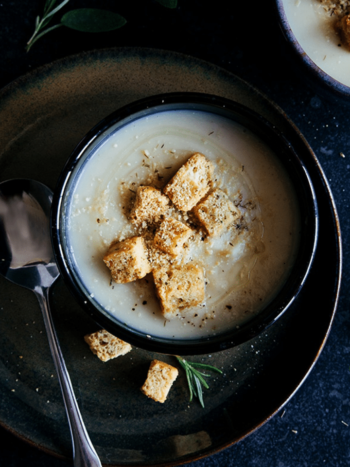 Maple Roasted Parsnip & Celeriac Soup