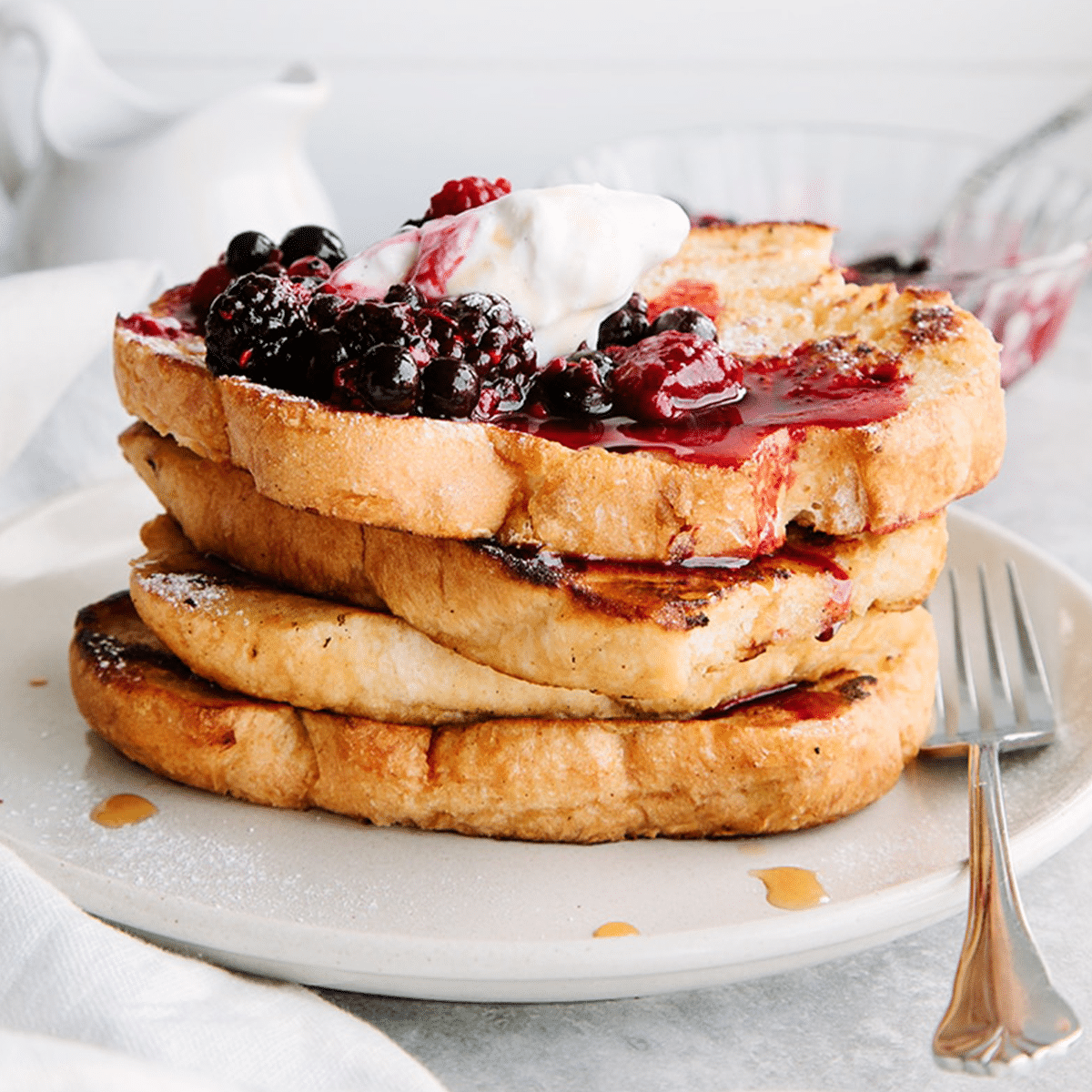 Super Easy Vegan French Toast (Eggless Recipe)