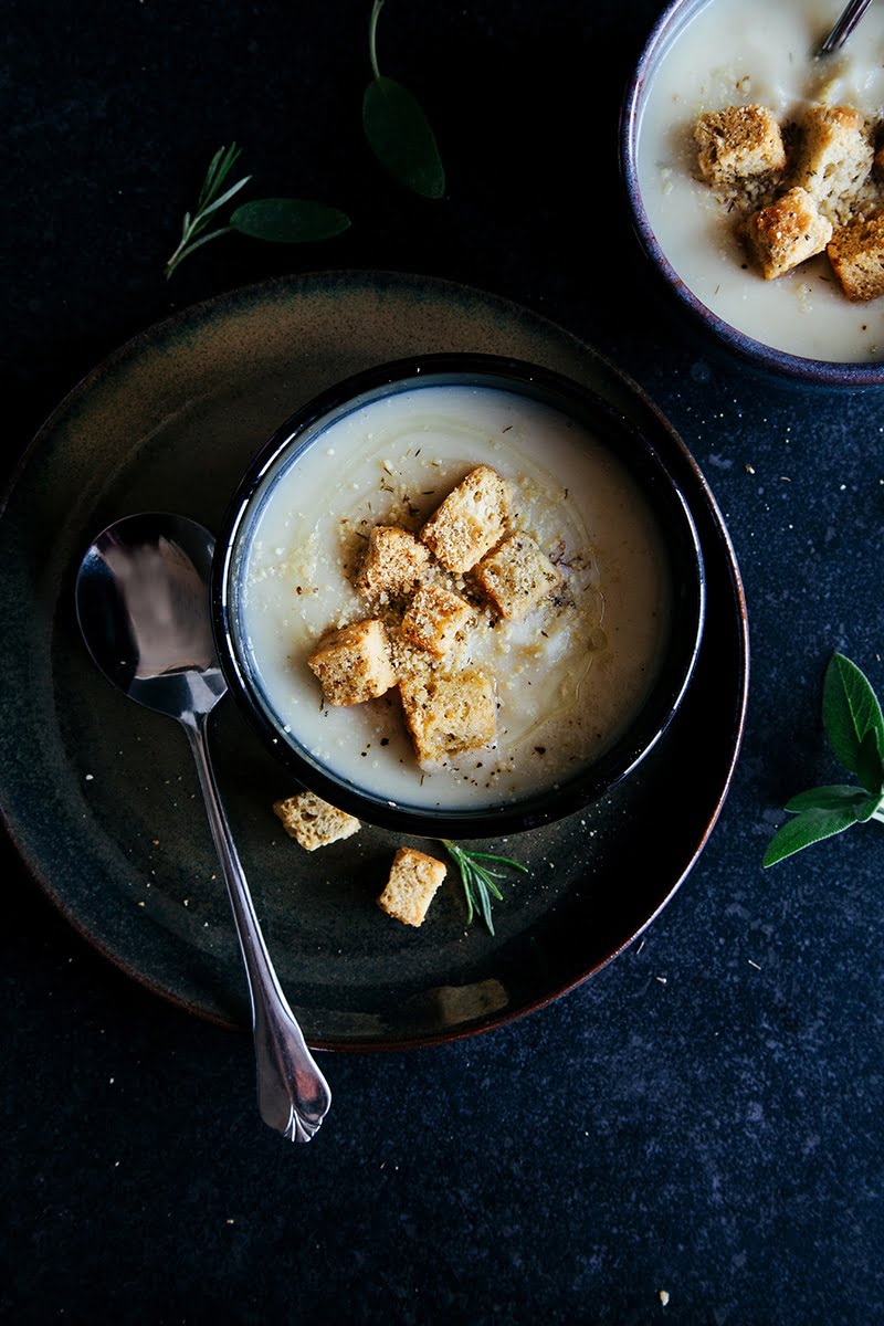 Maple Roasted Parsnip & Celeriac Soup