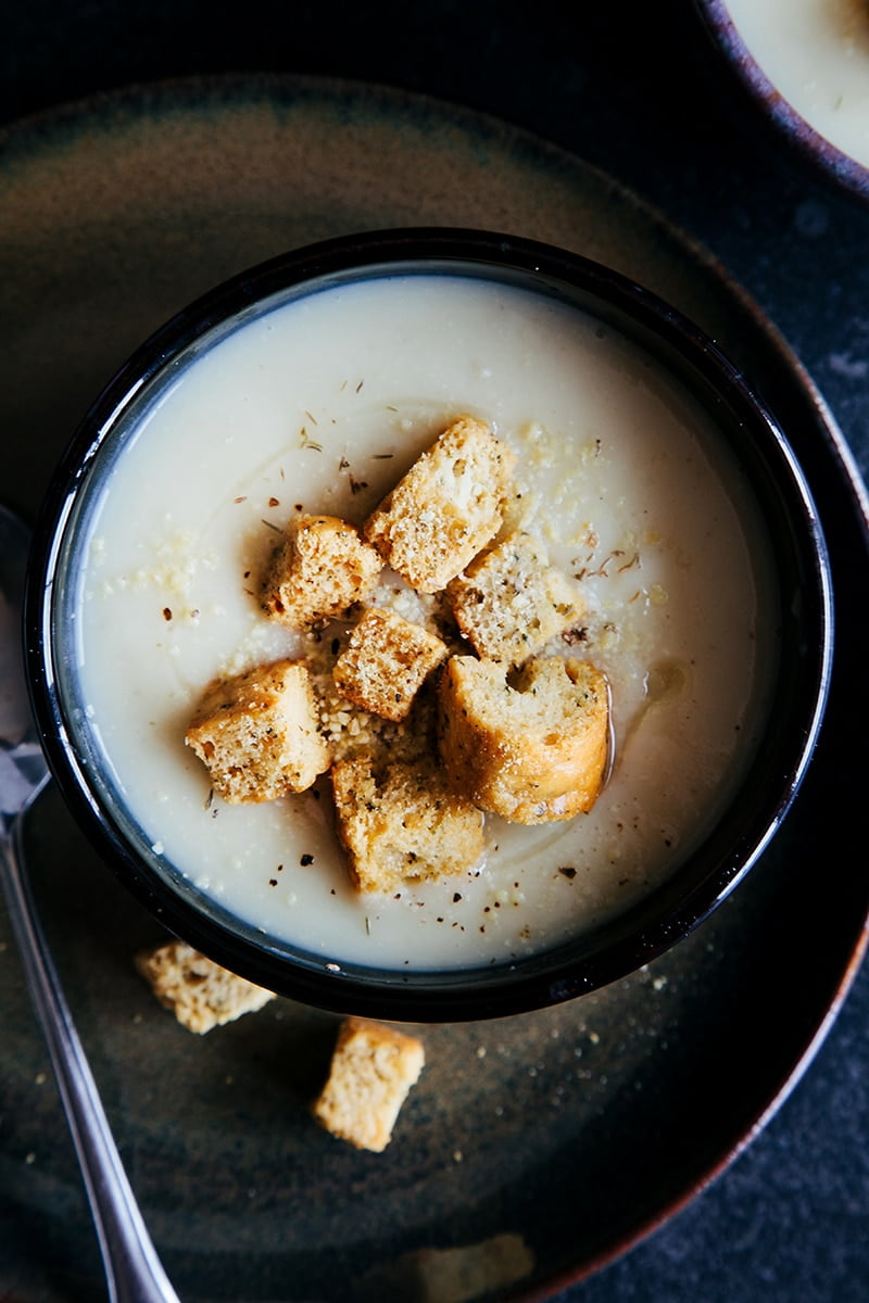 Maple Roasted Parsnip & Celeriac Soup